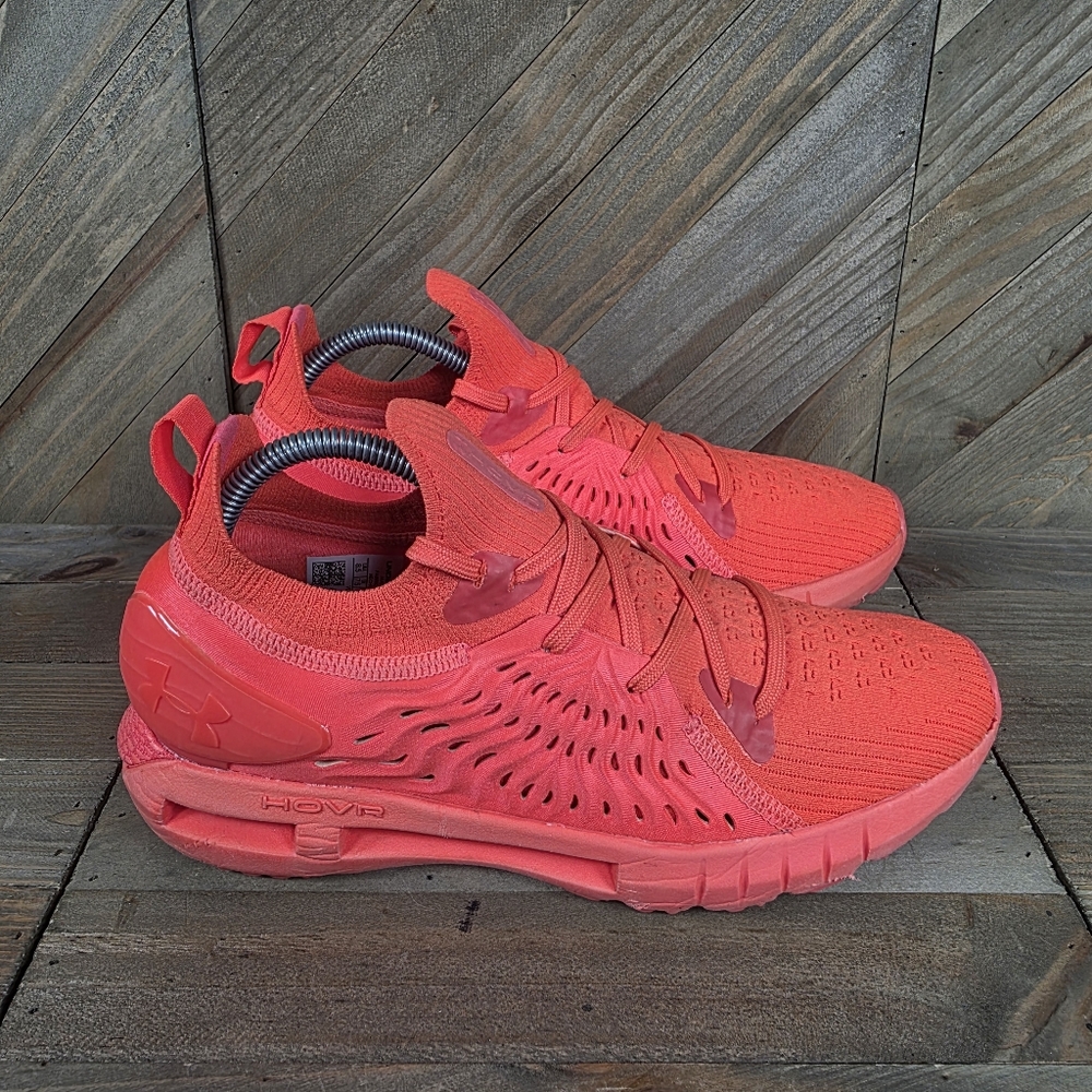 Under Armour HOVR Phantom RN Mens Athletic Running Shoes Size 8.5 Red Orange
